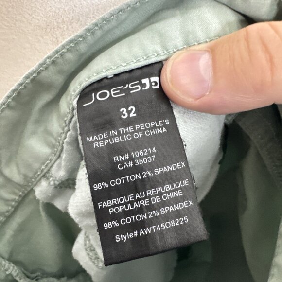 Joes Men 32X29 Green Mint Pants Chino Stretch Straight - Picture 7 of 7